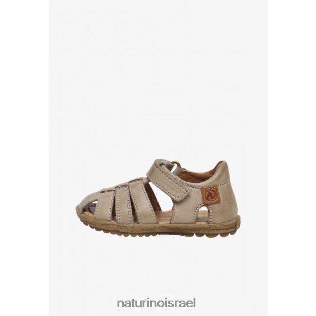 Naturino סנדלי עור חצי סגורים לִרְאוֹת 0NR062262 ילדים אפור יונה