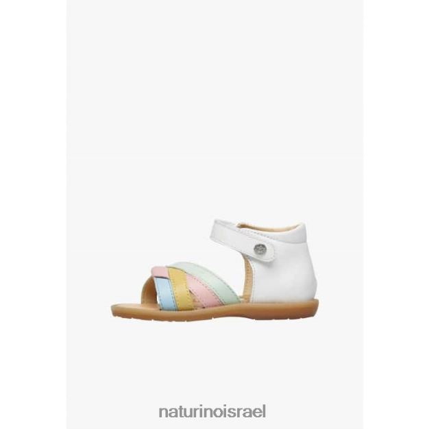 Naturino סנדלים מעור ג'וני 0NR062321 ילדים לבן