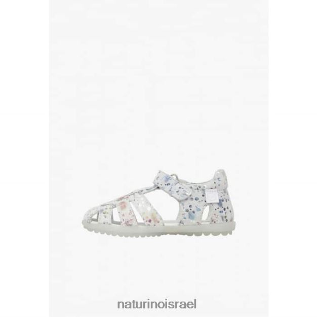 Naturino סנדלים חצי סגורים בזמש לִרְאוֹת 0NR062328 ילדים לבן