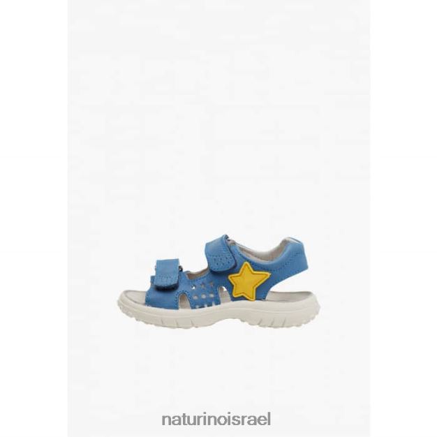 Naturino סנדלי עור עם סקוטש לַעֲגוֹן 0NR062542 ילדים כחול בהיר