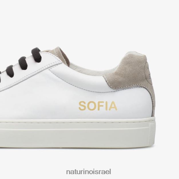 Naturino נעלי ספורט מעור תְאוּמִים 0NR062602 ילדים אפור לבן