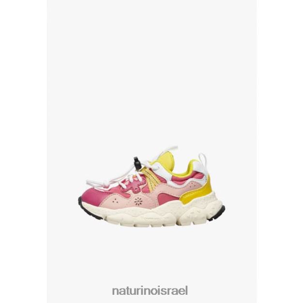 Naturino נעלי ספורט מעור אקולוגי ובד טכני יאמאנו 3 ג'וניור. 0NR06236 ילדים ורוד פוקסיה