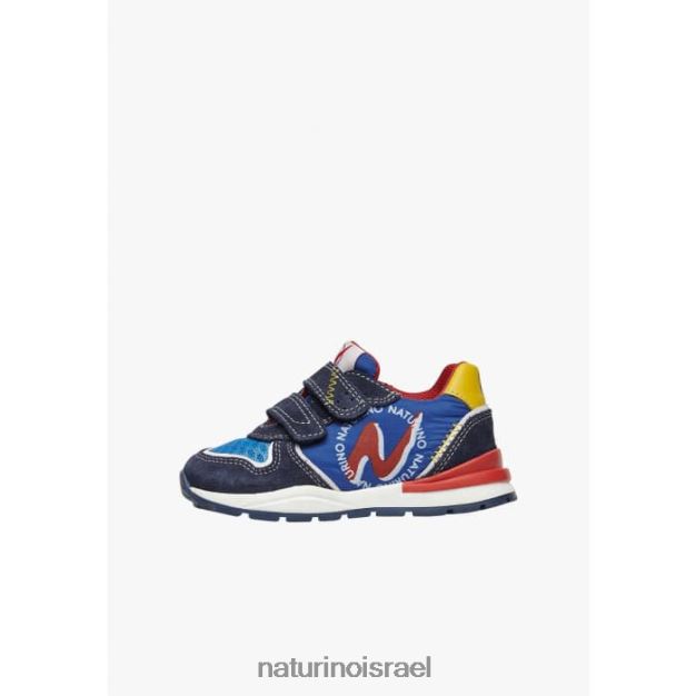 Naturino נעלי ספורט זמש ובד argal vl 0NR062395 ילדים כְּחוֹל