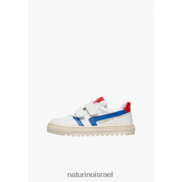 Naturino נעלי ספורט מעור מלאכותי ceonia vl. 0NR06248 ילדים לבן-שמים כחול