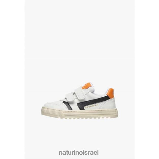Naturino נעלי ספורט מעור מלאכותי ceonia vl. 0NR06249 ילדים לבן שחור