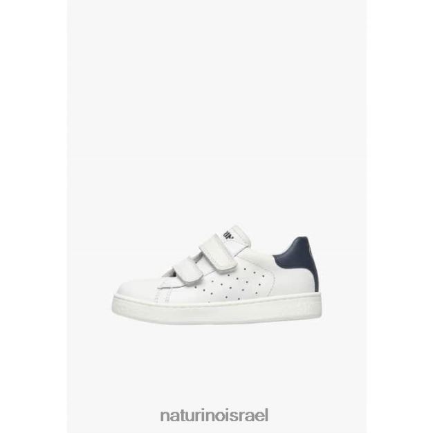 Naturino נעלי ספורט מעור hasselt 2 vl. 0NR062376 ילדים לבן כחול
