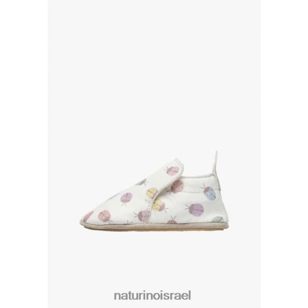 Naturino נעלי עריסה עם הדפס פרת משה רבנו plumard 0NR0626 תִינוֹק קרם
