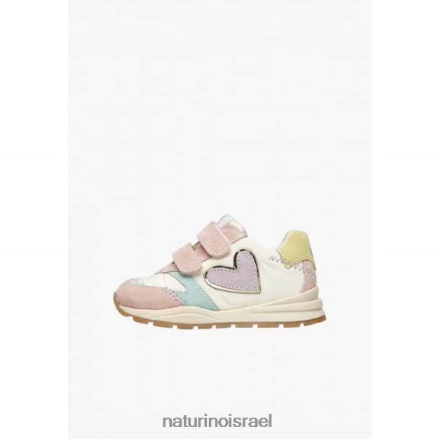 Naturino נעלי ספורט זמש ובד quelly vl 0NR062412 ילדים ורוד-לבן
