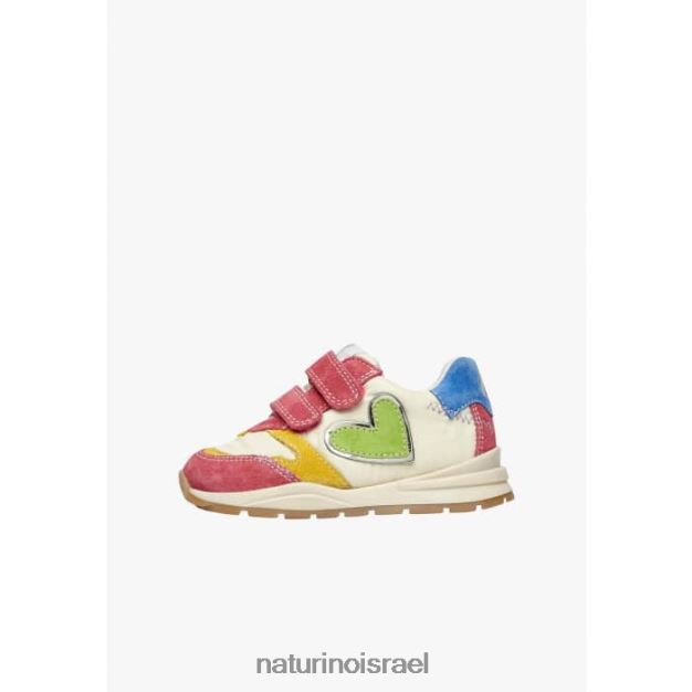 Naturino נעלי ספורט זמש ובד quelly vl 0NR062479 ילדים פוקסיה-לבן