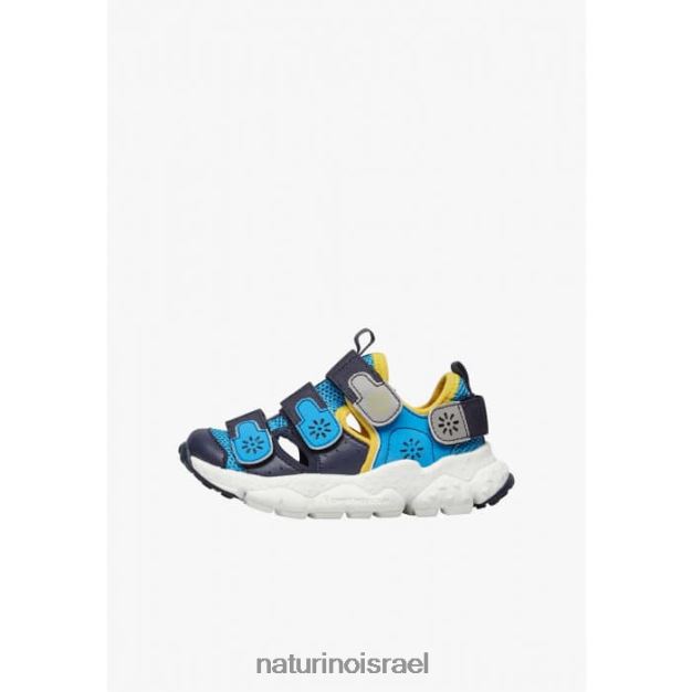 Naturino נעלי ספורט אקולוגיות מעור ובד ray junior vl. 0NR06230 ילדים כחול כהה