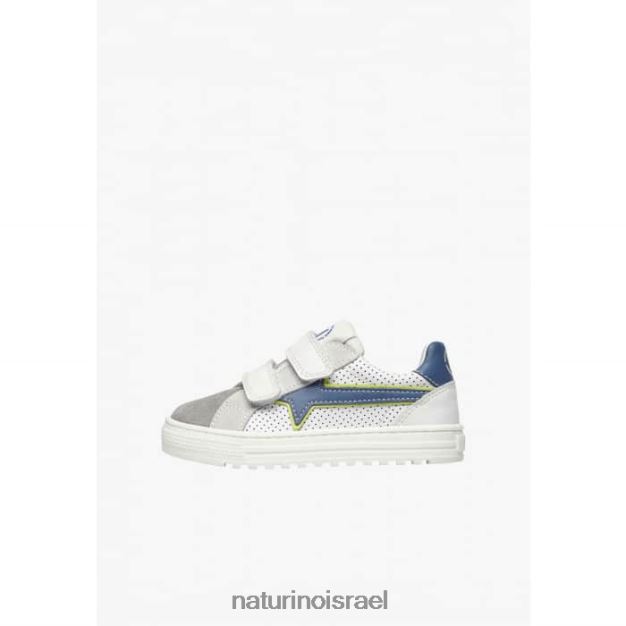 Naturino נעלי ספורט מעור וזמש בליץ vl. 0NR062390 ילדים אפור כחול