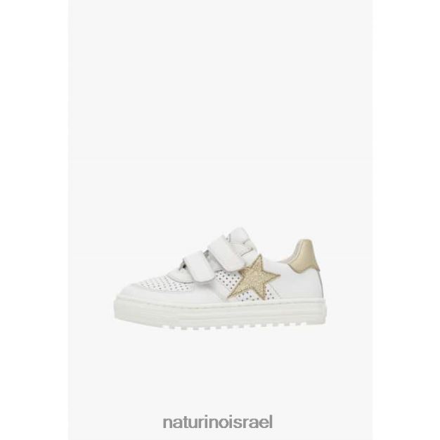 Naturino נעלי ספורט מעור הס vl. 0NR062426 ילדים זהב לבן
