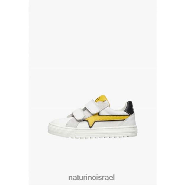 Naturino נעלי ספורט מעור ובד בליץ vl. 0NR062483 ילדים לבן